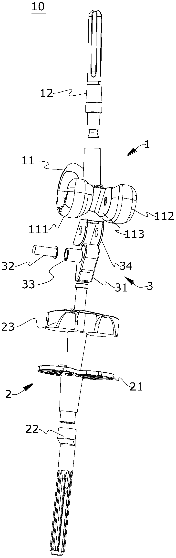 Hinged knee prosthesis