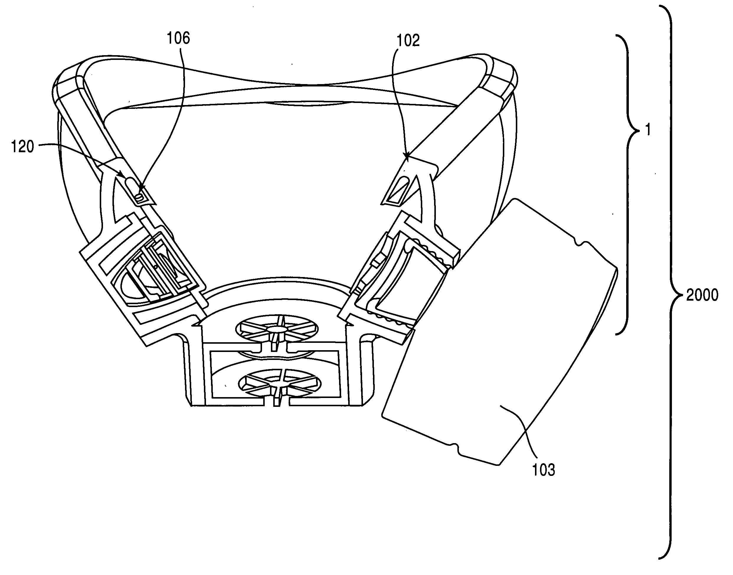 Pneumatic sealing system for protection masks