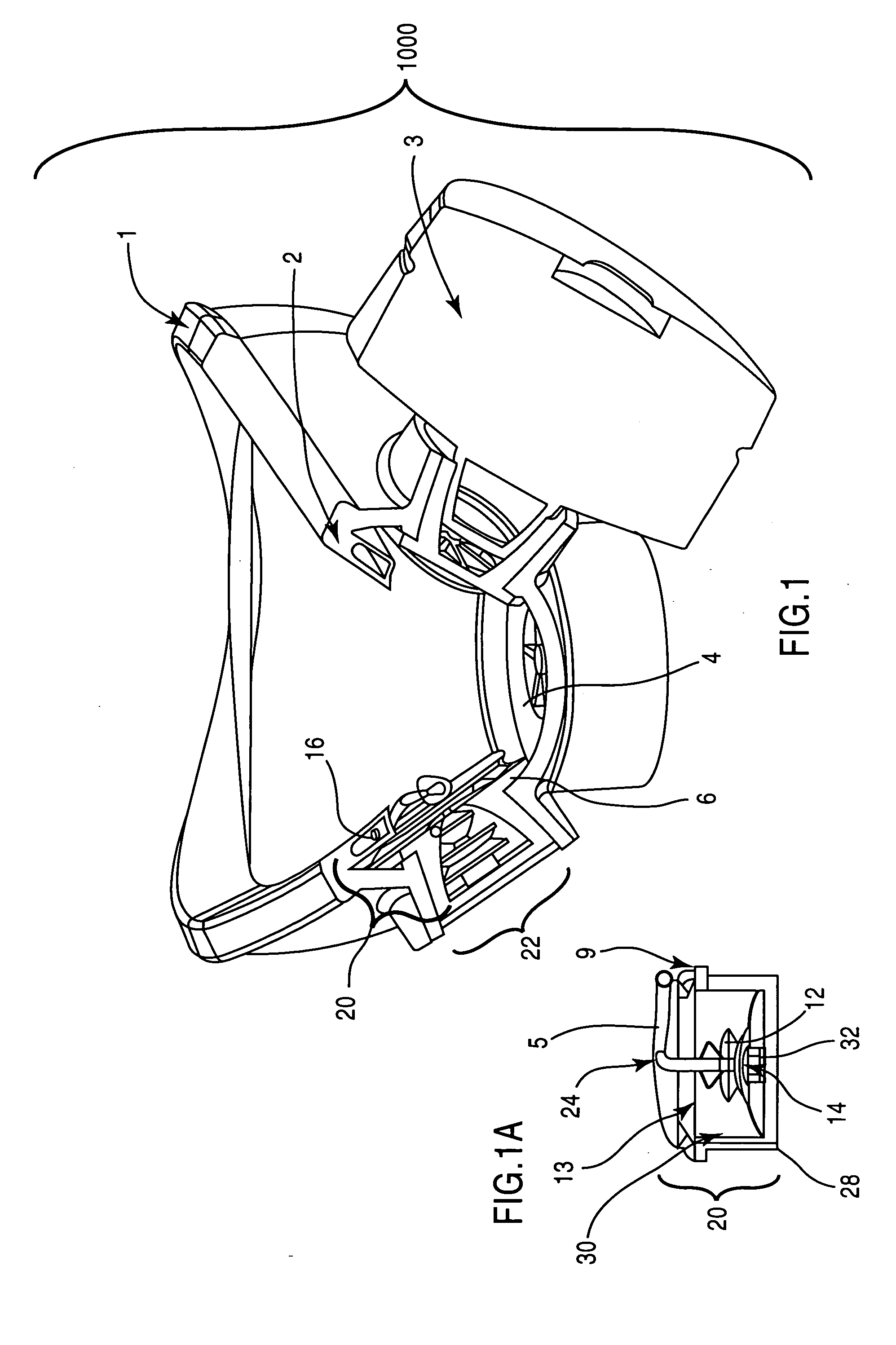 Pneumatic sealing system for protection masks