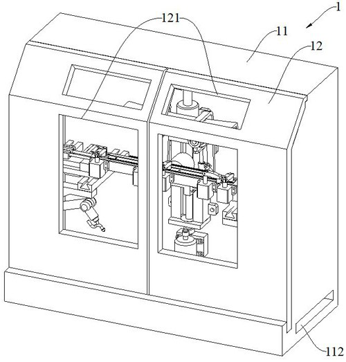 Automobile sunroof guide rail processing and forming equipment