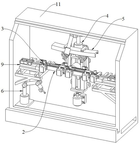 Automobile sunroof guide rail processing and forming equipment