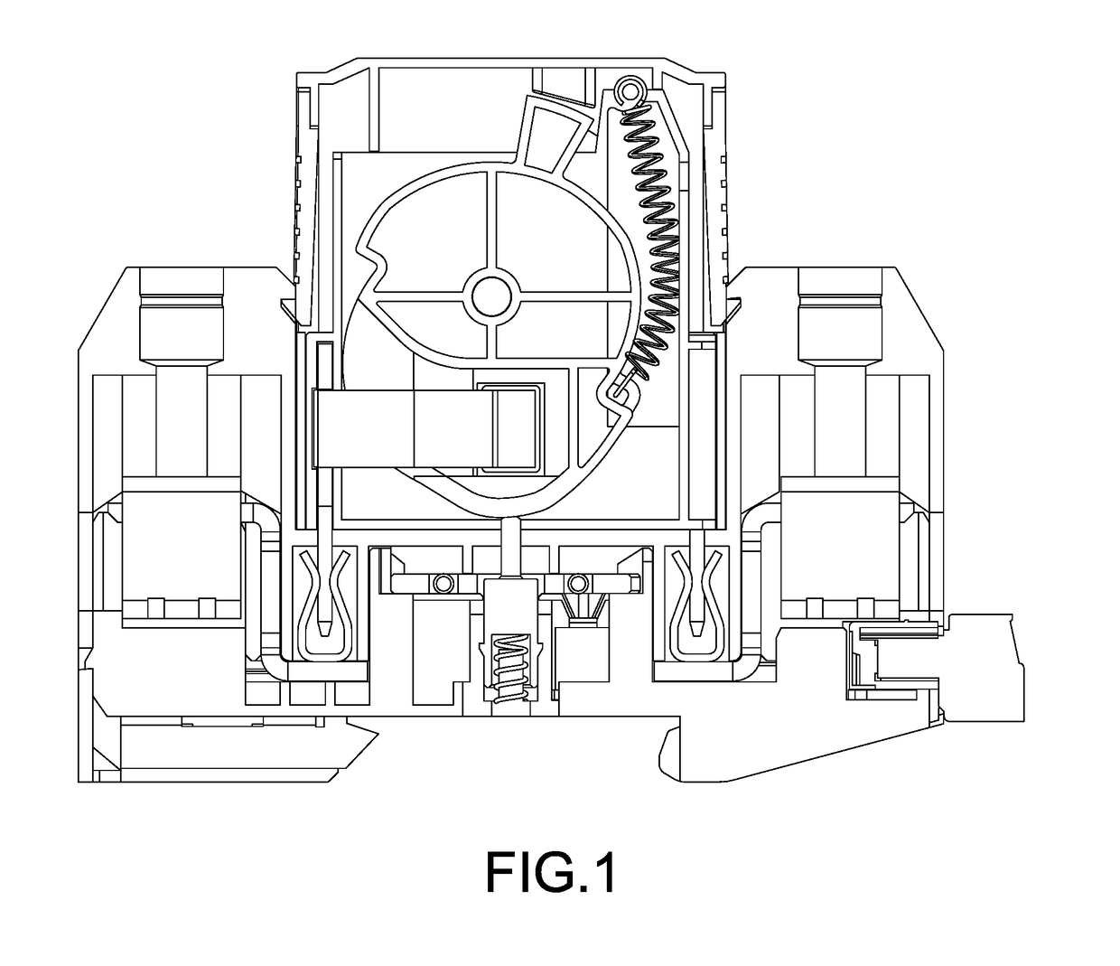 Surge protector, and release mechanism and base thereof