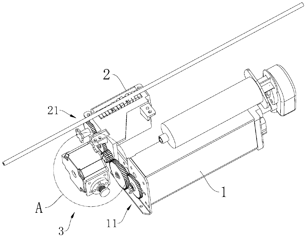 Infusion pump with driving device position adjusting function