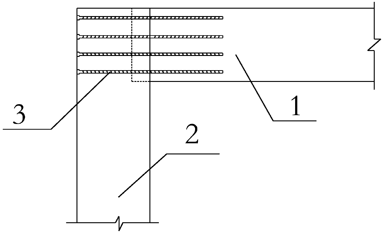 Reinforcing structure and method for damaged wood structure mortise-tenon joint