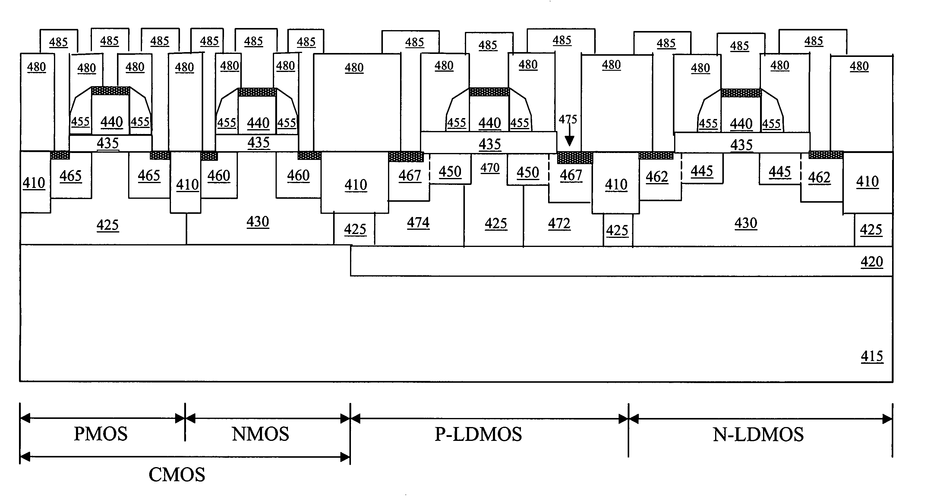 Integrated circuit employable with a power converter