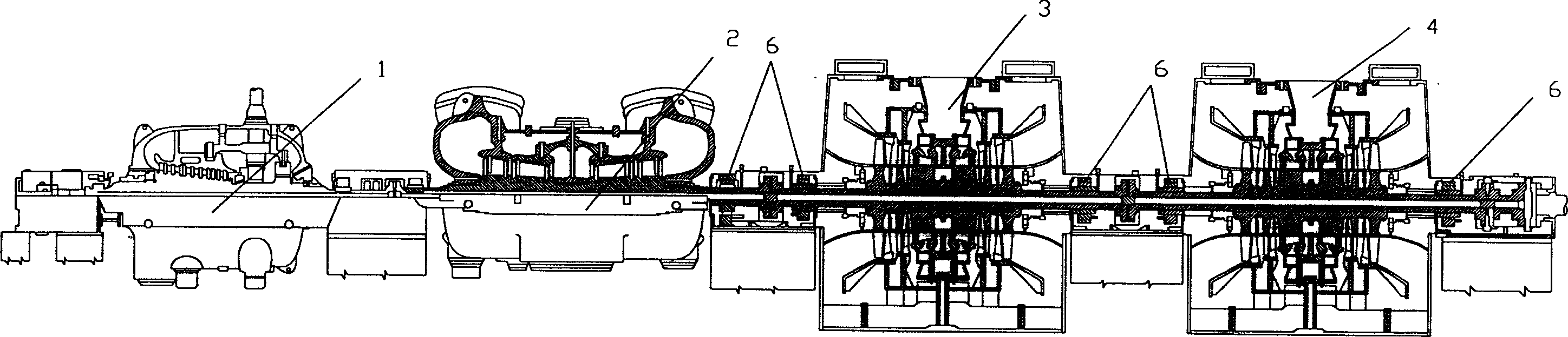 Supercritical air cooling steam turbine