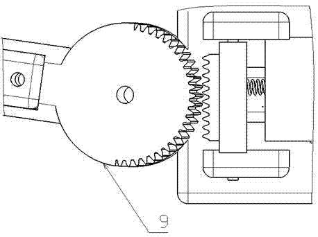 Electronic knee-joint orthopedic device