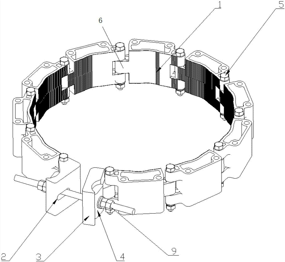 Chain type hoop support