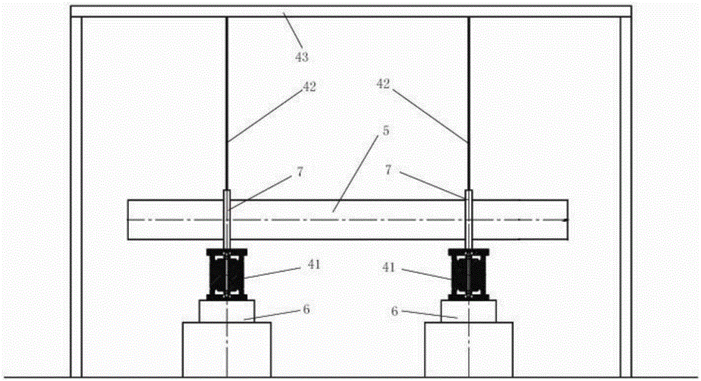 Connector structure used for dual-table synchronous vibration