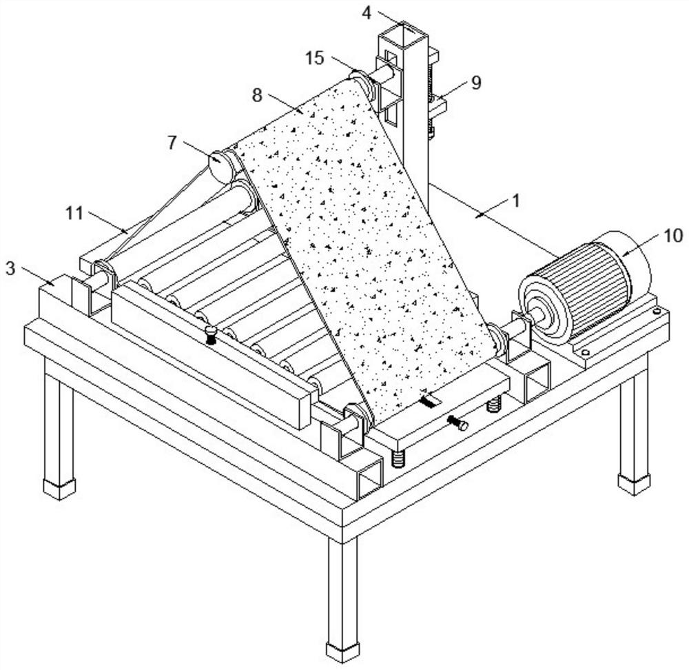 Floating type large plane polishing device for wood