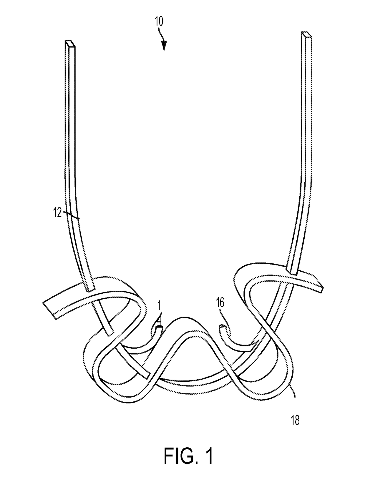 Suture tape construct for providing anchor with non-sliding suture tape