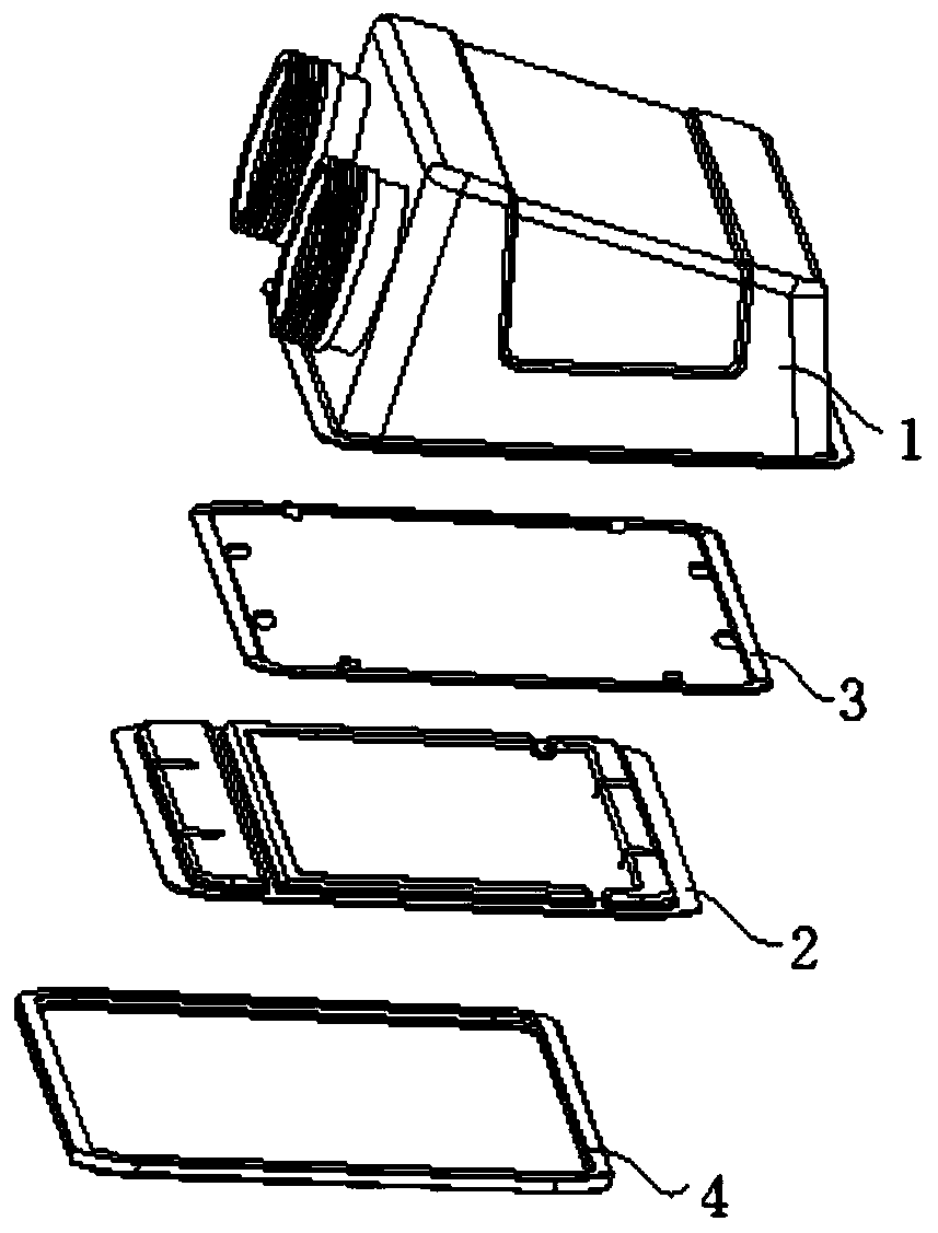 Reliably-sealed metering instrument shell