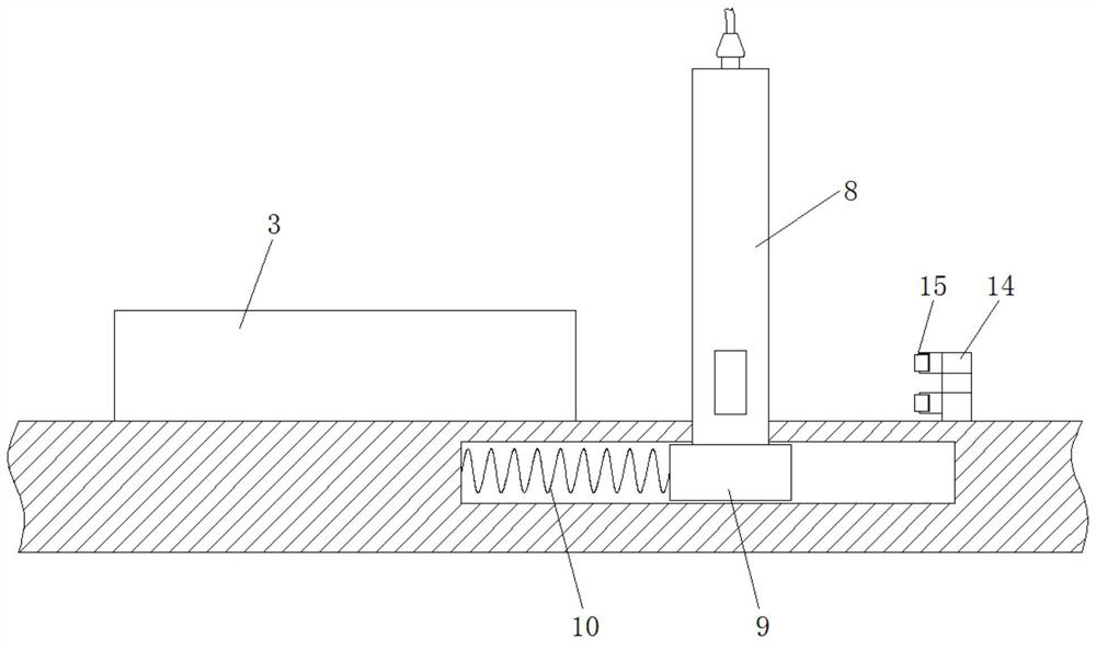 A data acquisition device for express delivery out of warehouse based on slider limit