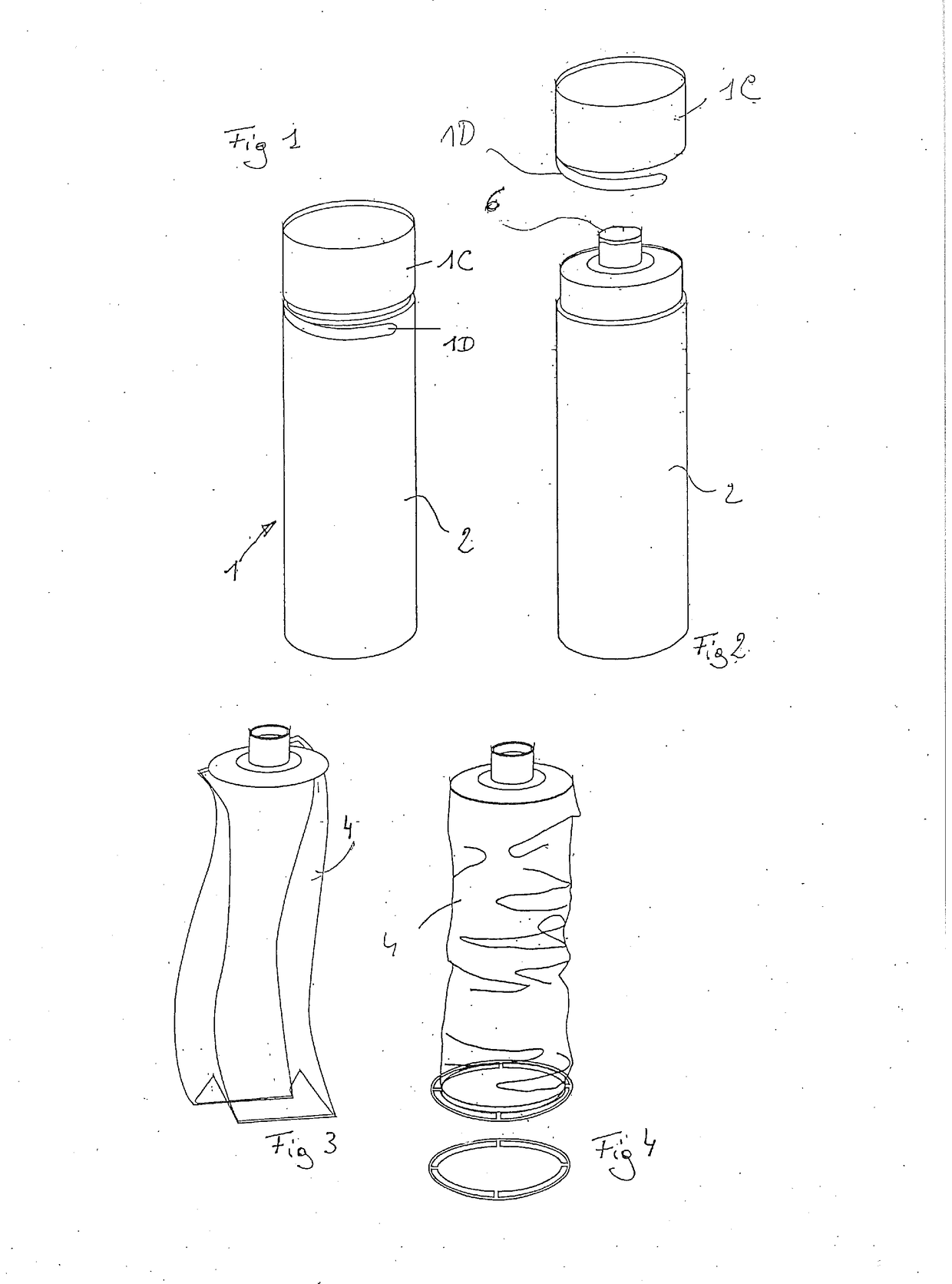 Box with inner bag for liquid food