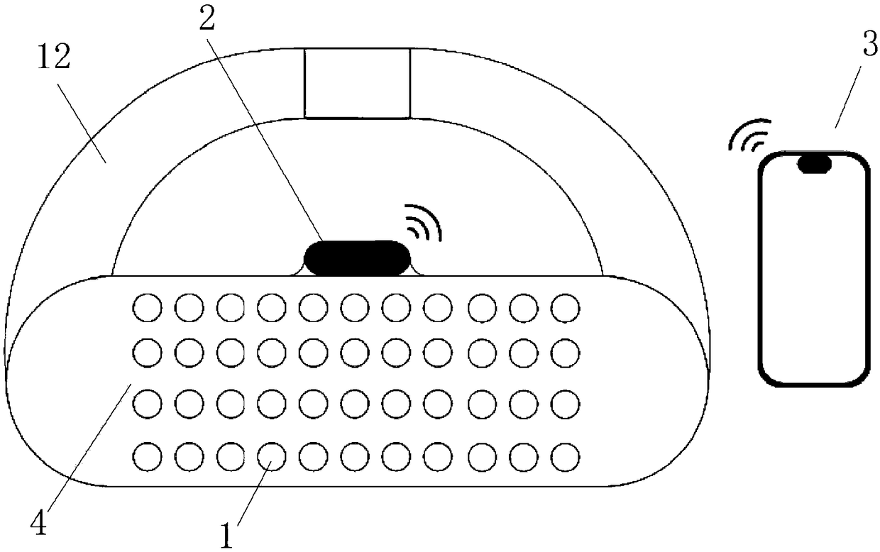 Fetal monitoring and pregnant woman sleep breath monitoring system based on pressure sensor array