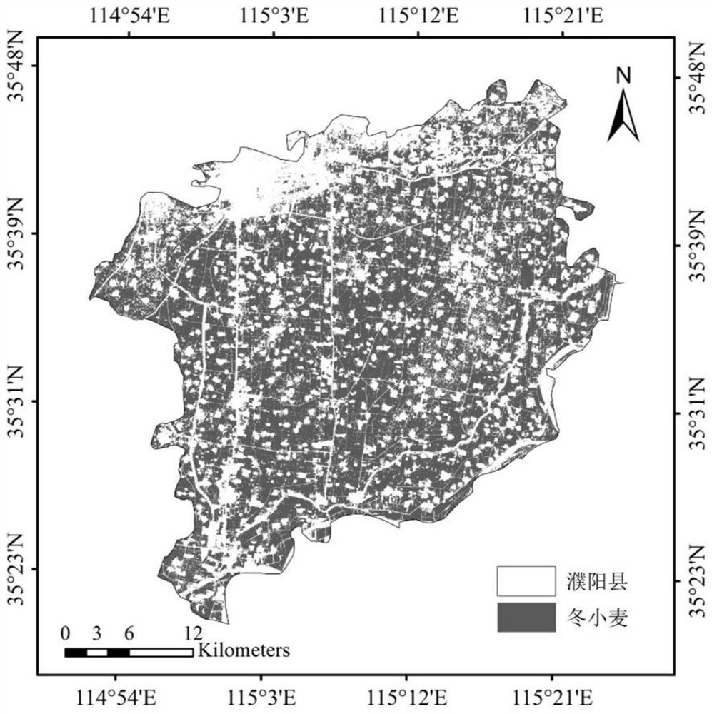 Method for extracting winter wheat planting area based on spectrum reconstruction technology