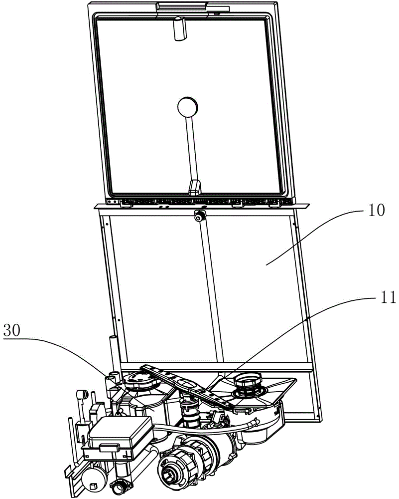 Respirator with condensing and drying functions and dish-washing machine using same