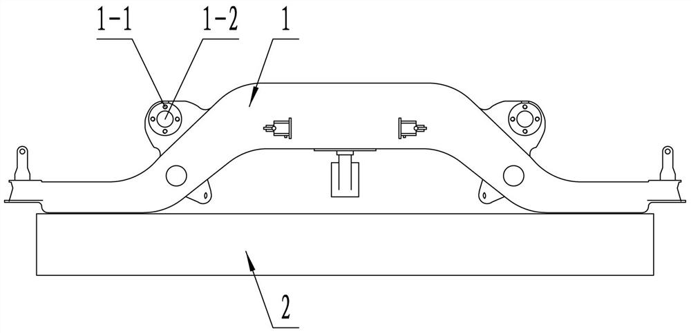 Method for repairing transverse threaded holes of bogie of passenger train