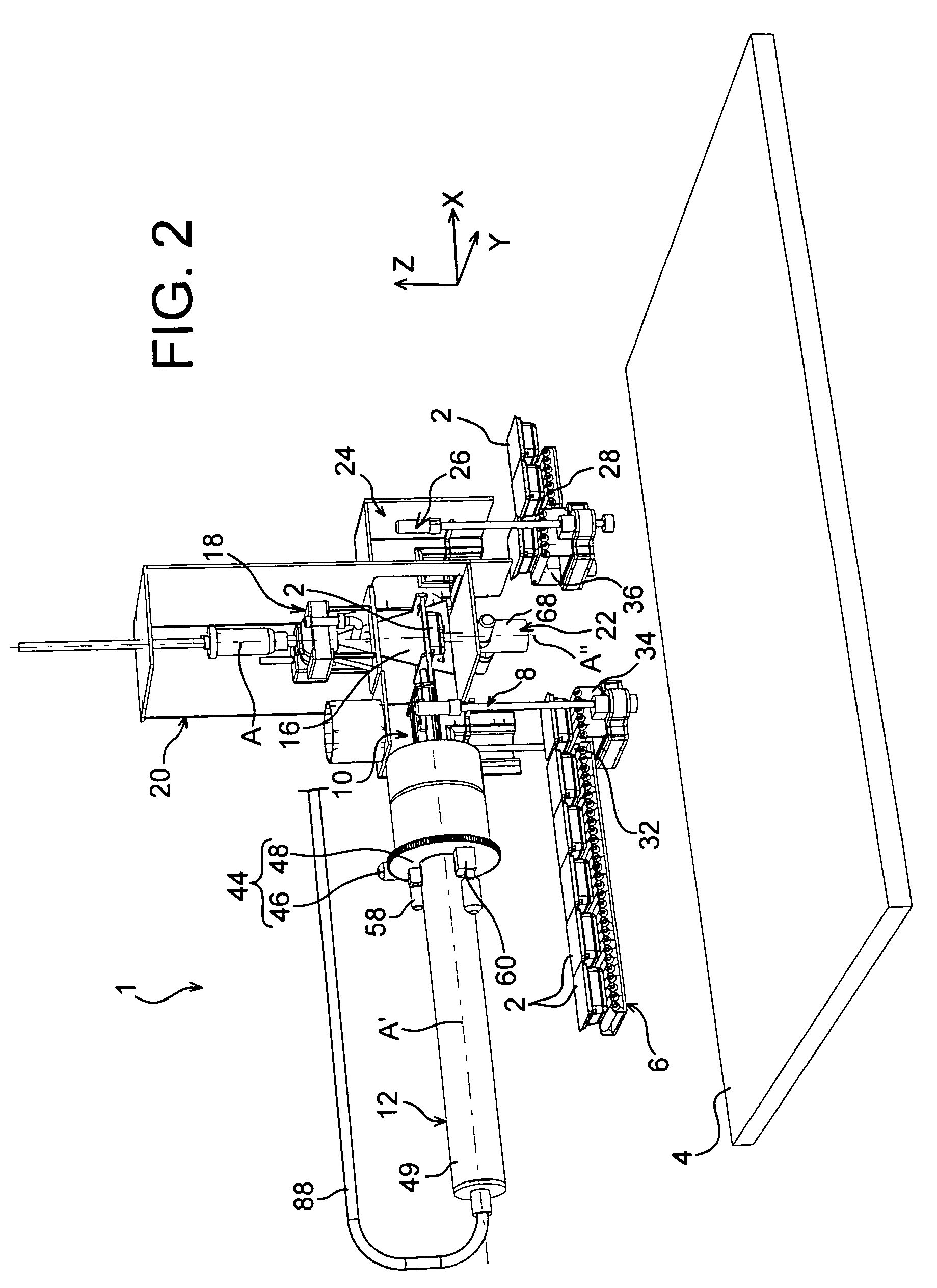 Installation and method for sterilising objects by low-energy electron bombardment