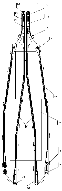 Circulation system with two tracks of internal track and external track