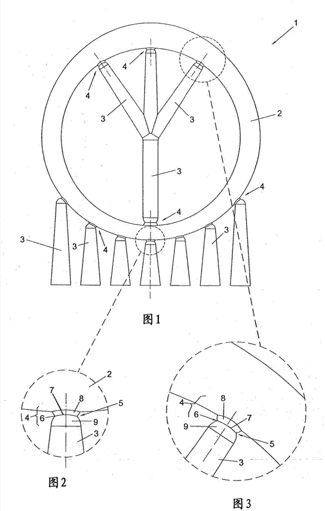 Improved three-dimensional object obtained by means of a stereolithography process and method for the computer graphic design of said object