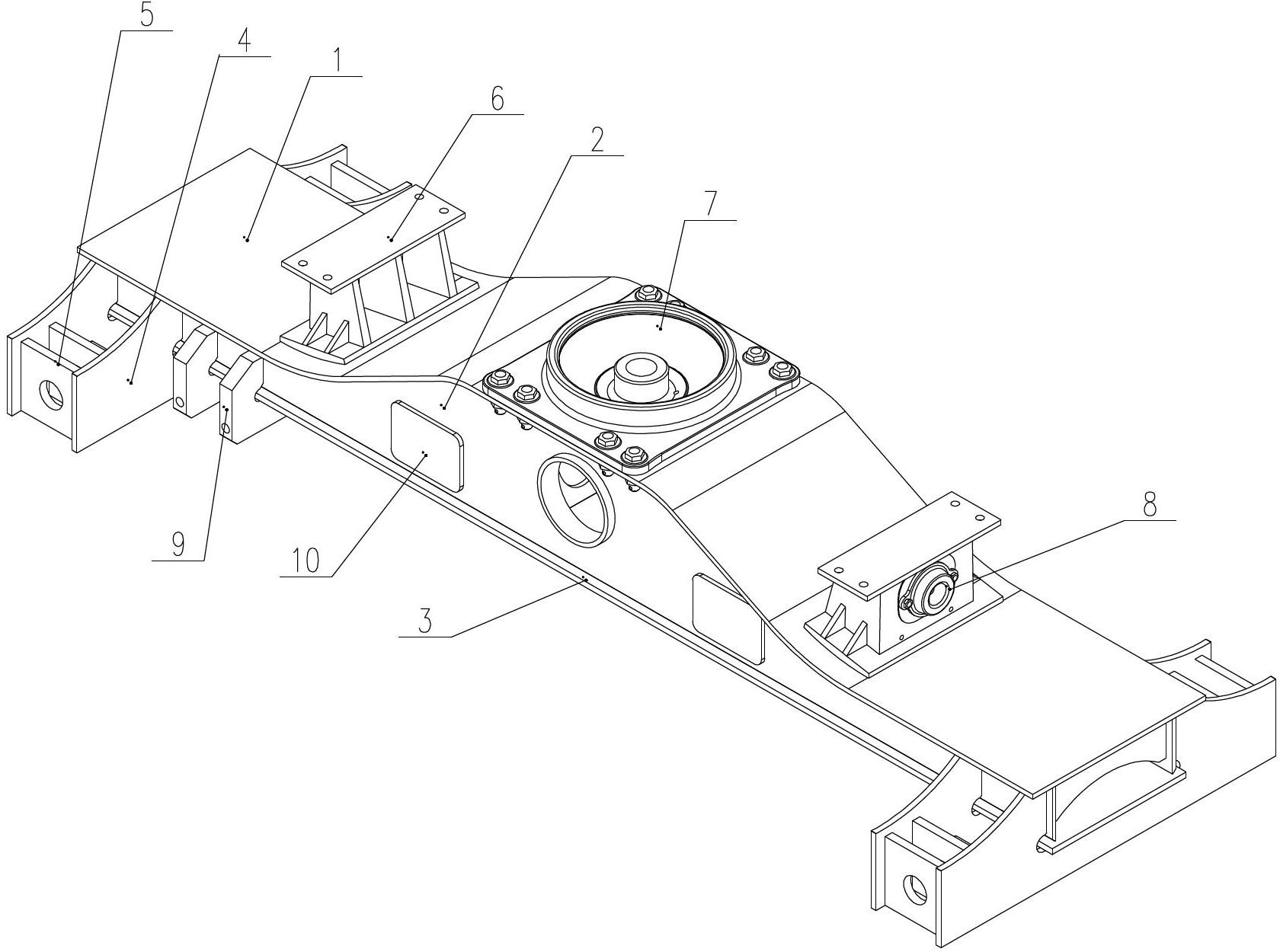 Bolster of express railway freight car bogie