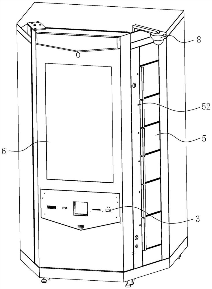 A method for accessing a storage and withdrawal cabinet for goods