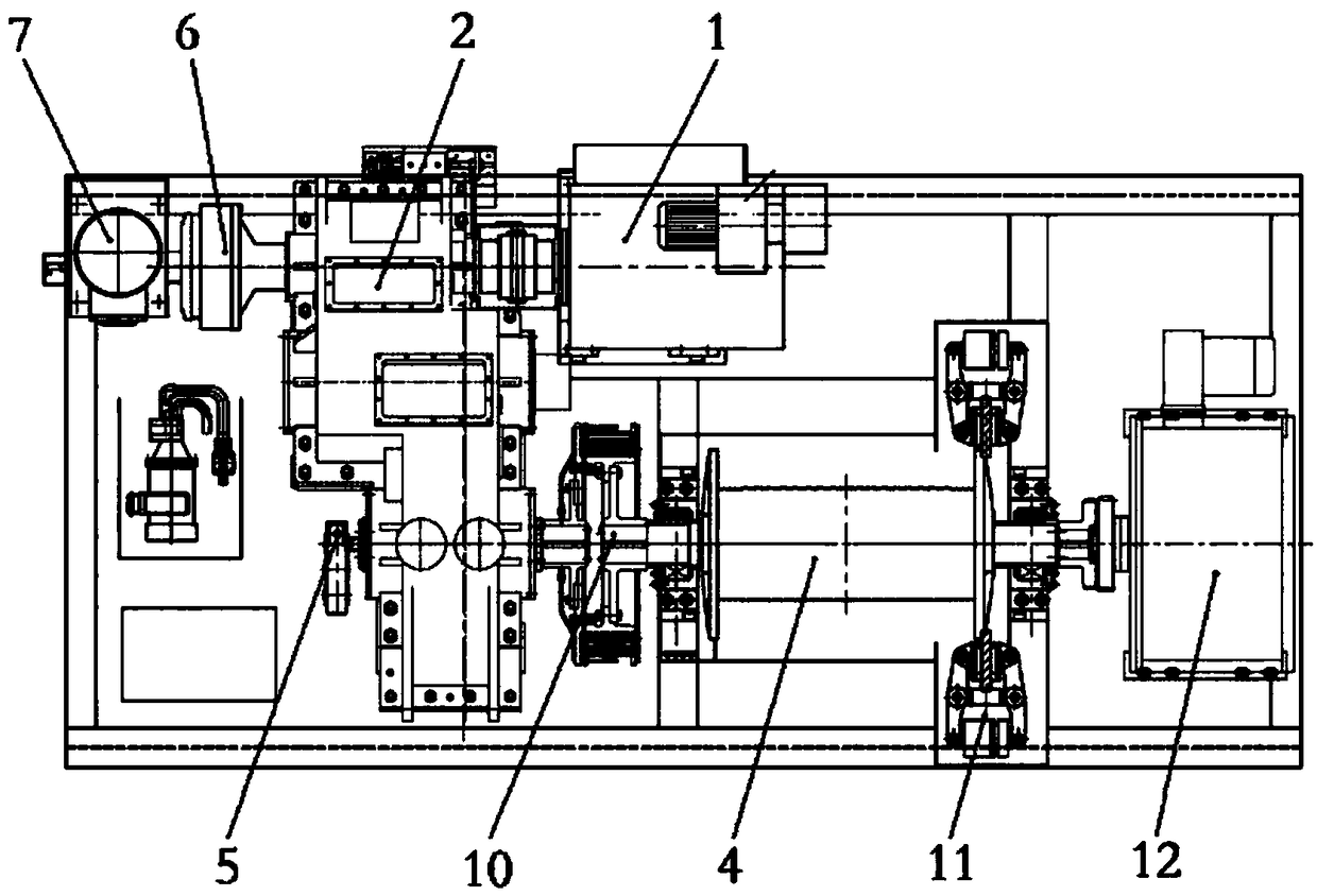 High-efficiency composite braking mode alternating current frequency conversion winch and lowering control method thereof