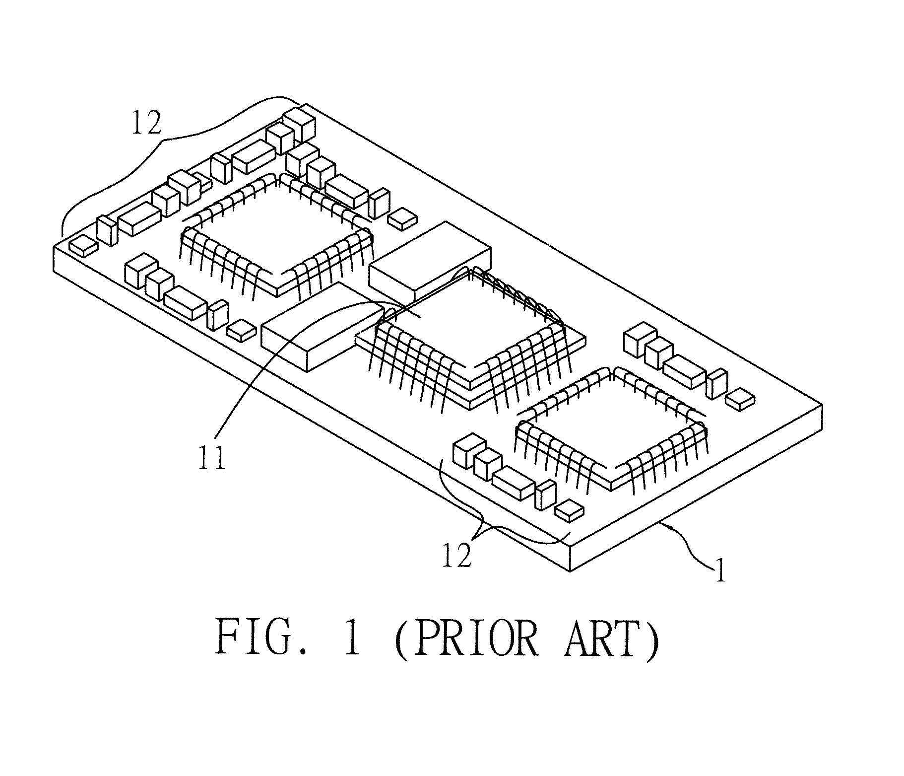 Circuit board structure having capacitor array and embedded electronic component and method for fabricating the same