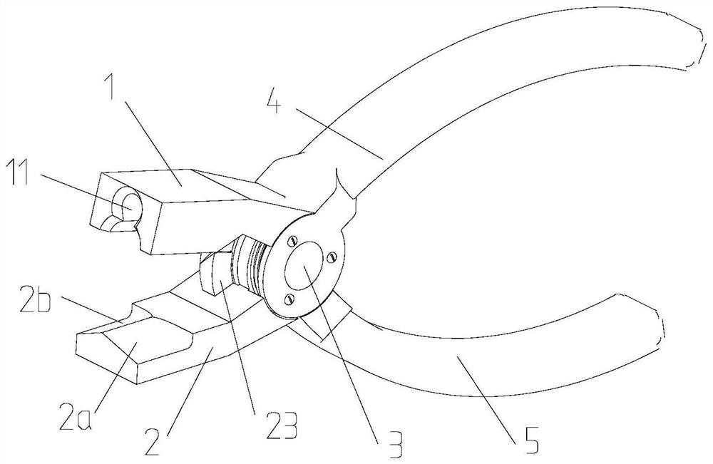 A split pin bending pliers