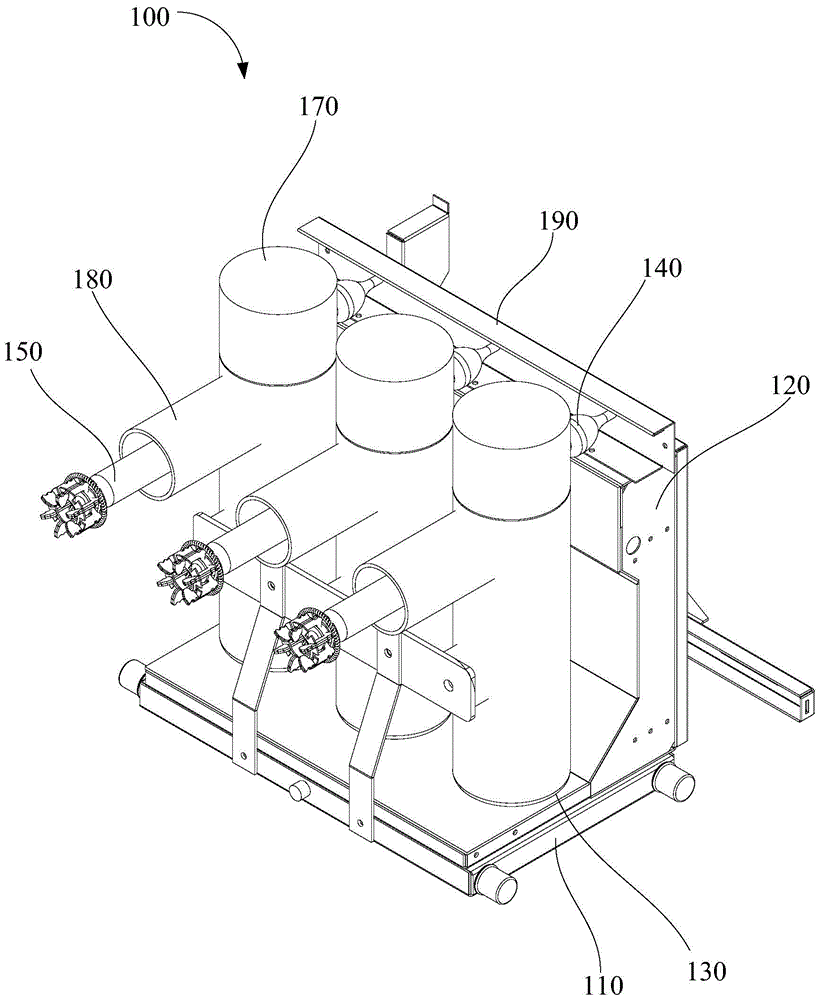 The grounding vehicle and grounding method of the central switchgear