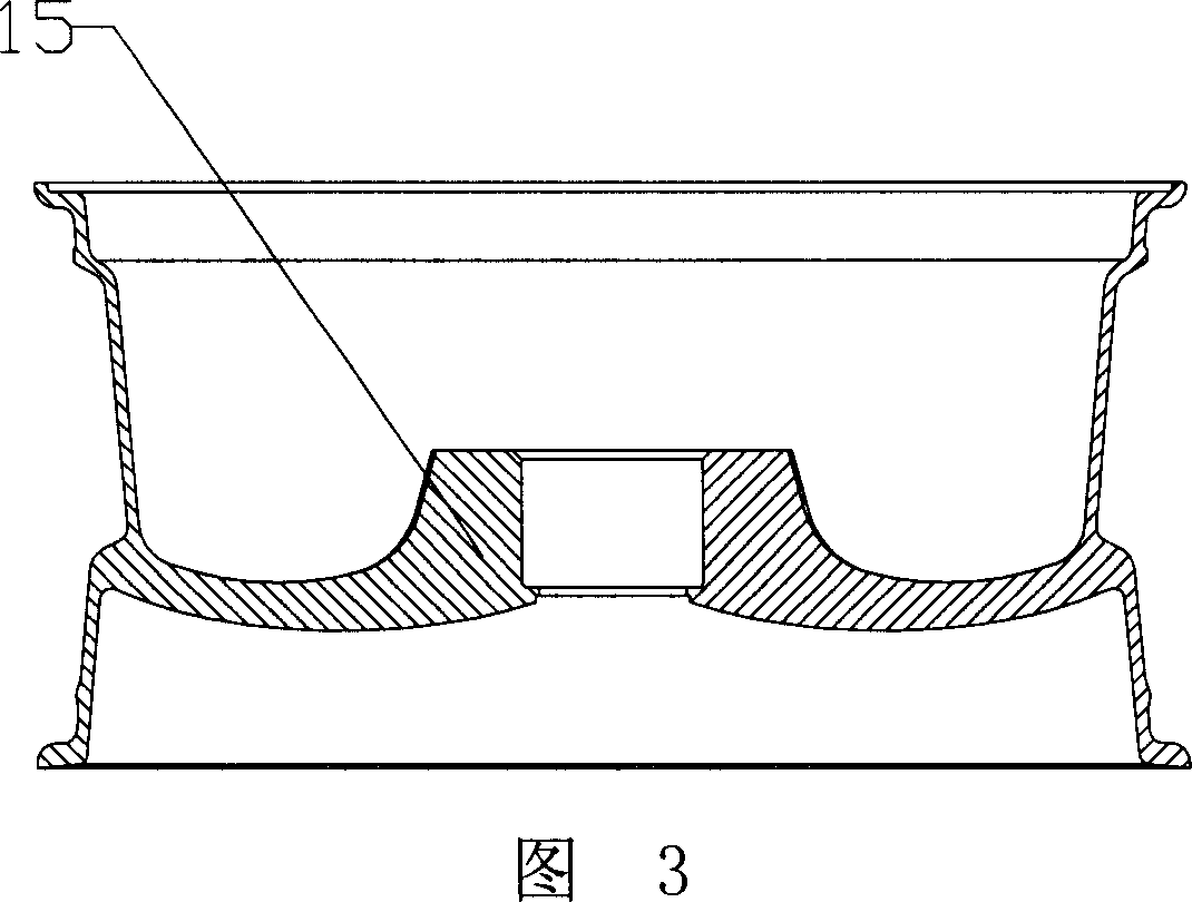 Method for mfg. aluminium alloy wheel hub