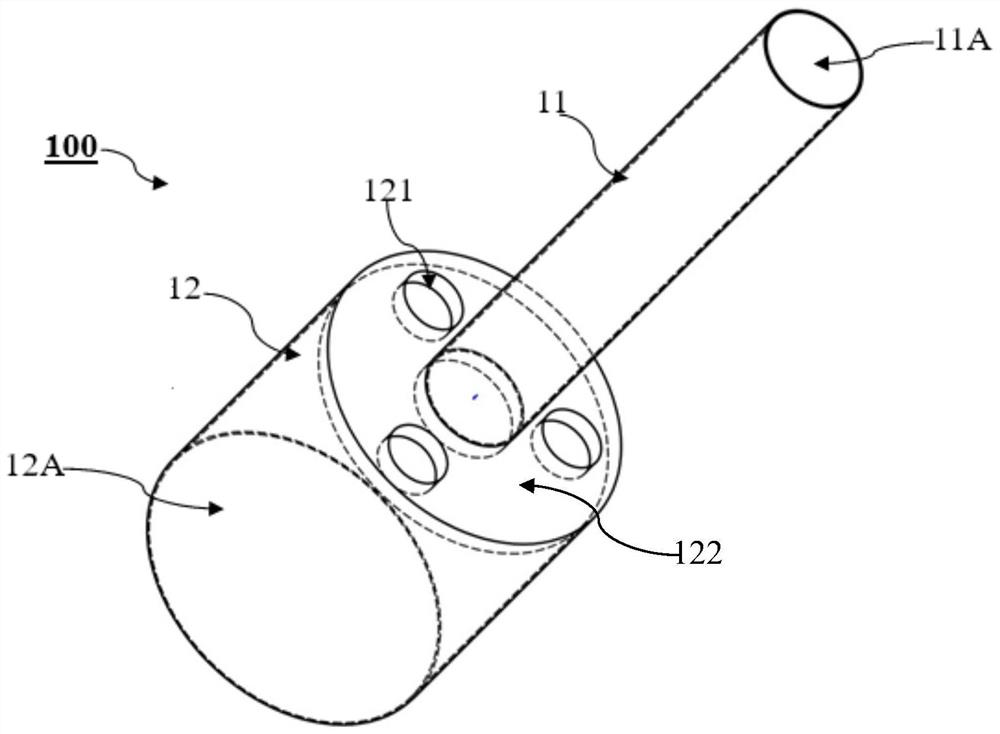 A tundish free injection long nozzle structure and argon blowing smelting method