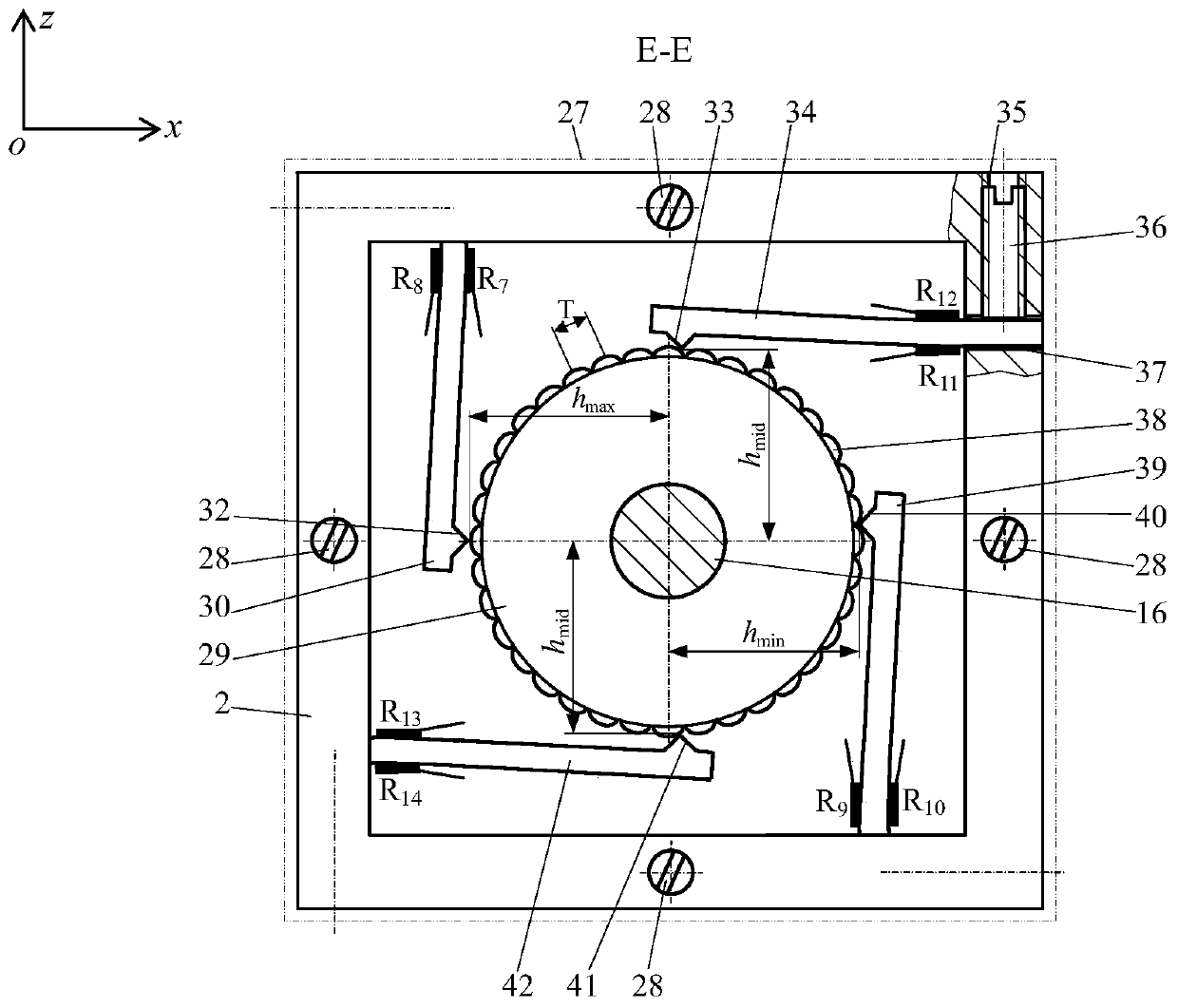 Double cantilever beam-coding screw rod composite sensing tensile test method and device