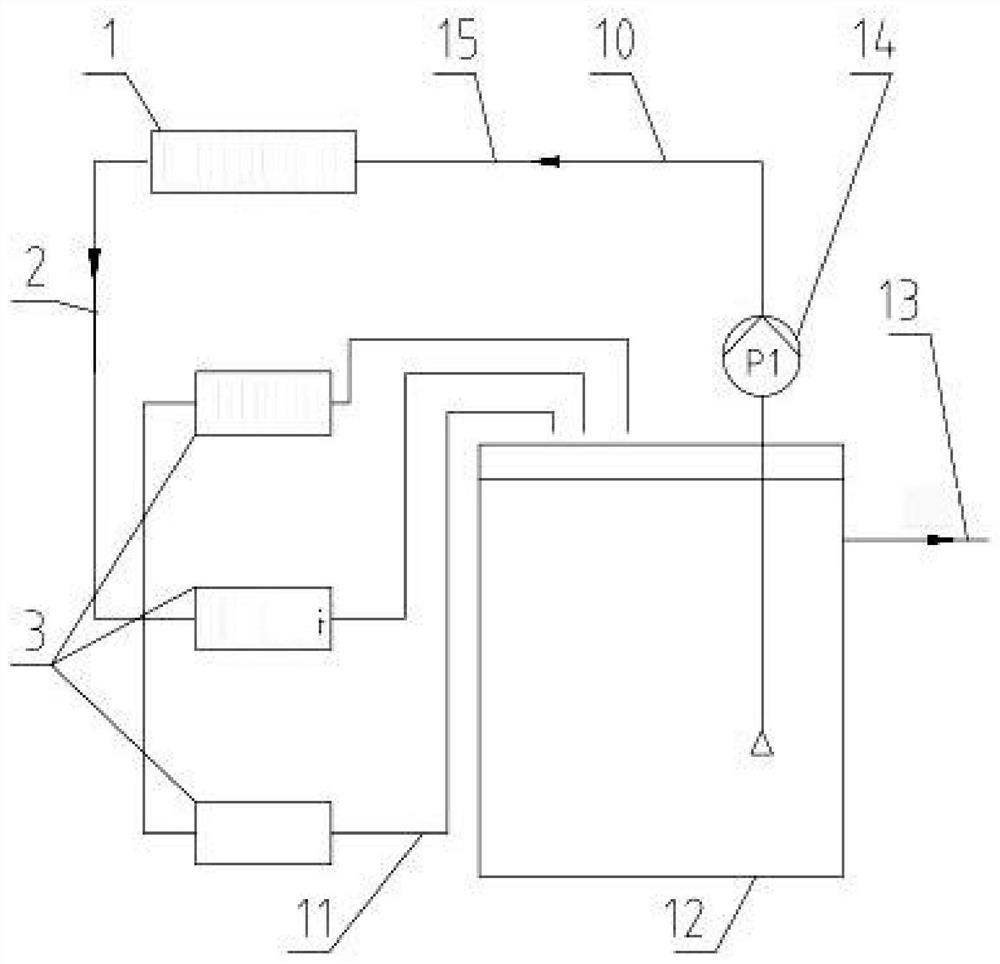 Device and method for returning circulating cooling water of continuous caster apparatus