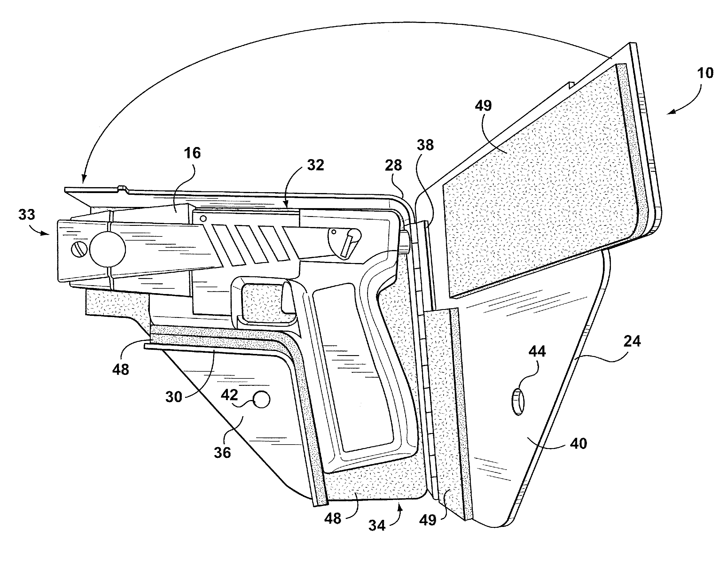 Holder for firearm