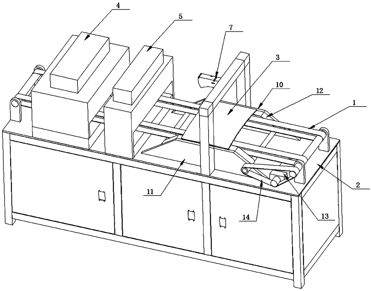 Automatic laser detection device and method for automobile curved glass