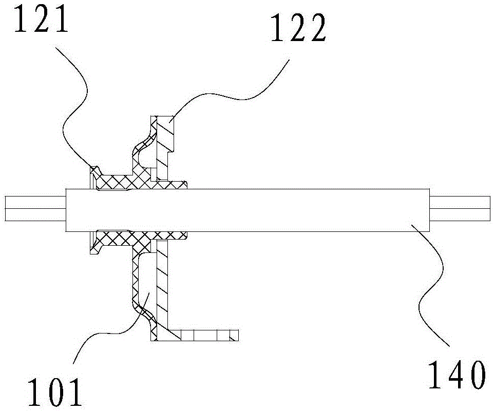 Waterproof shell structure capable of balancing internal and external pressure and LED (Light Emitting Diode) driving power supply