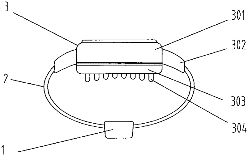 Non-metal wrist-wear electronic monitoring terminal