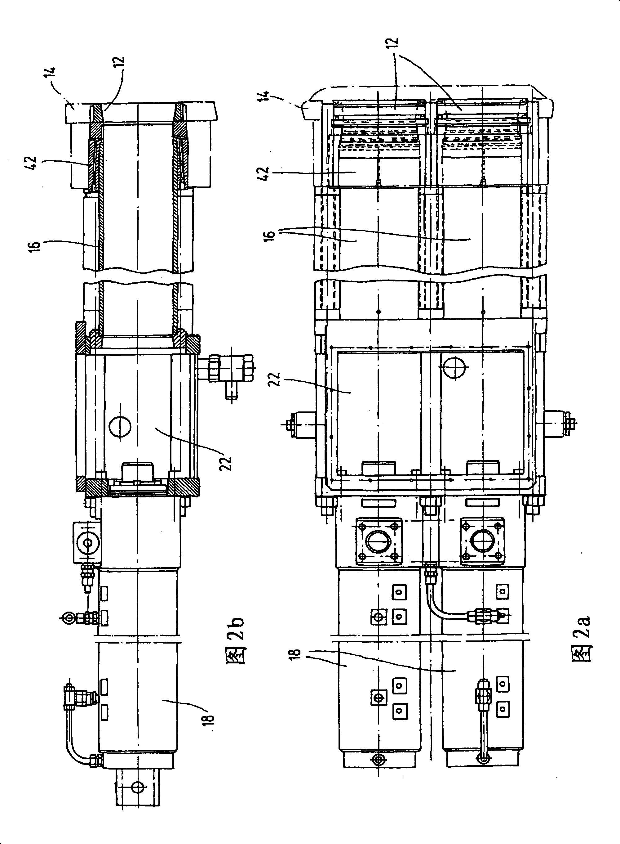 Piston pump for thick matter