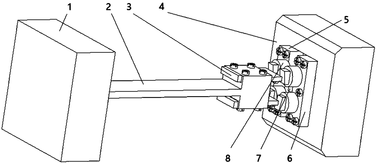 Free-end magnetic circuit adjusting cantilever beam vibration energy collecting device