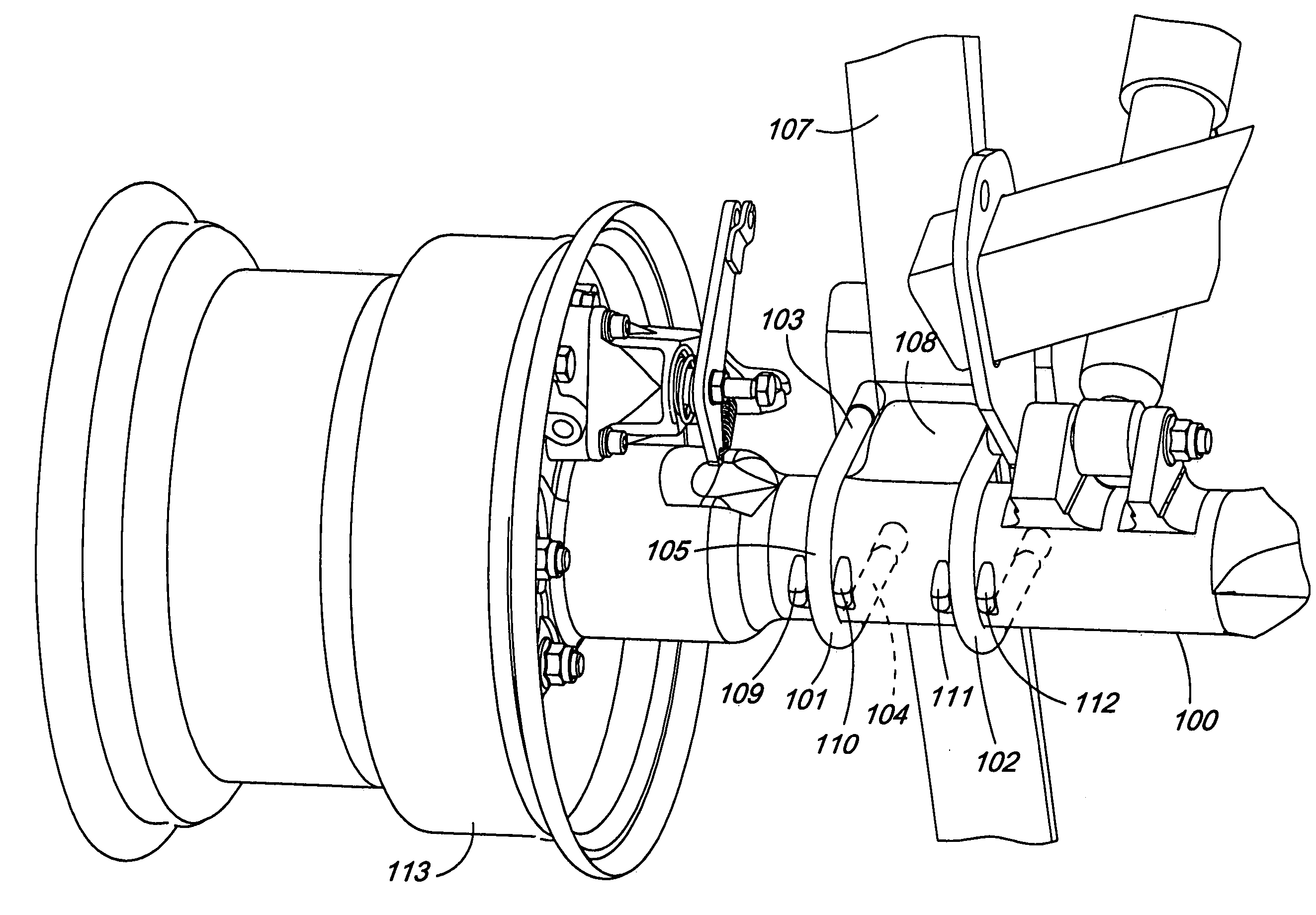 Retaining U-bolts to a tubular axle housing