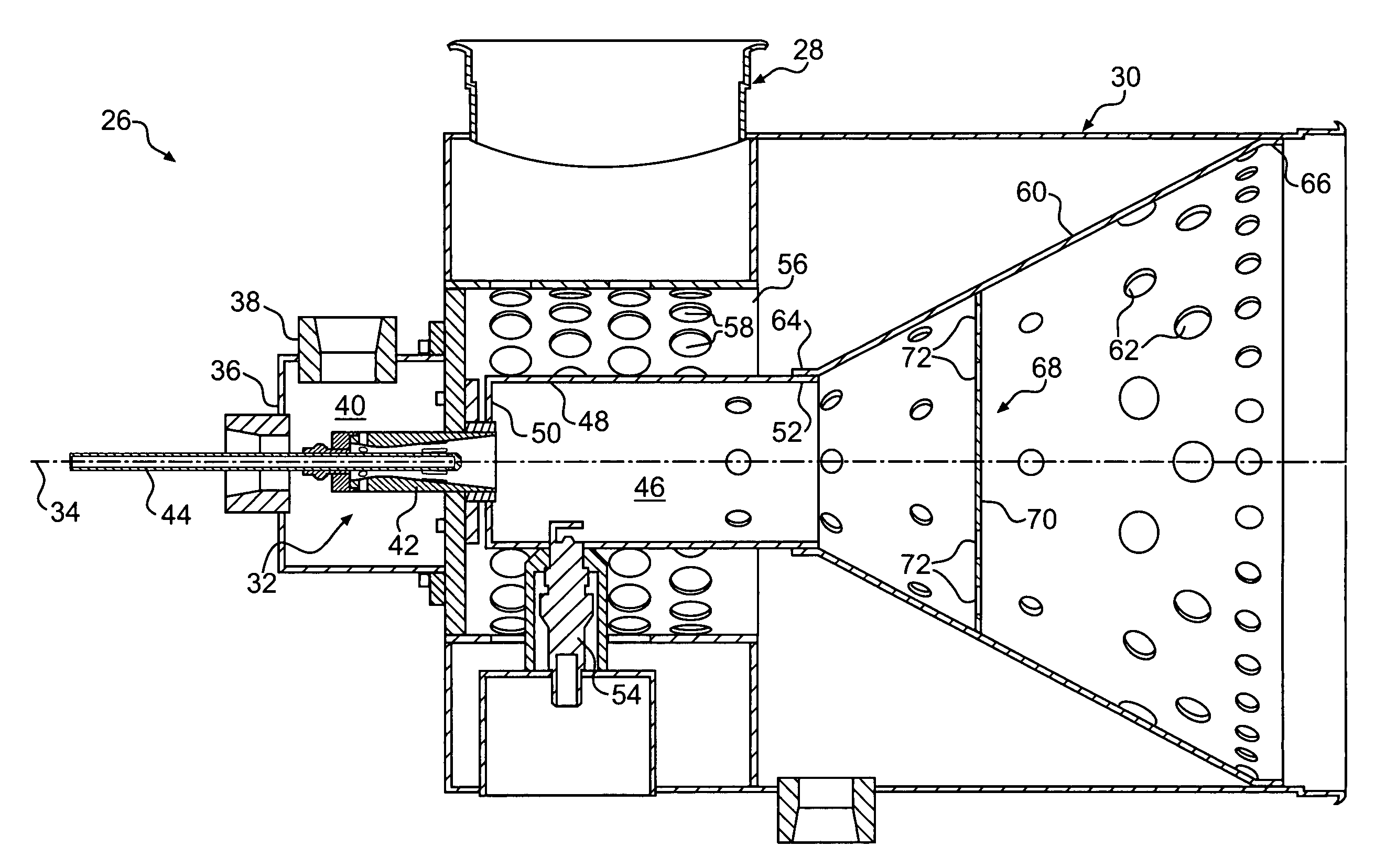 Burner assembly for particulate trap regeneration