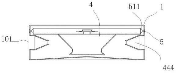 Dust falling and purifying device used in high-dust environment