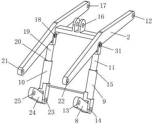 Plane three-activity electro-hydraulic controllable face shovel loading robot