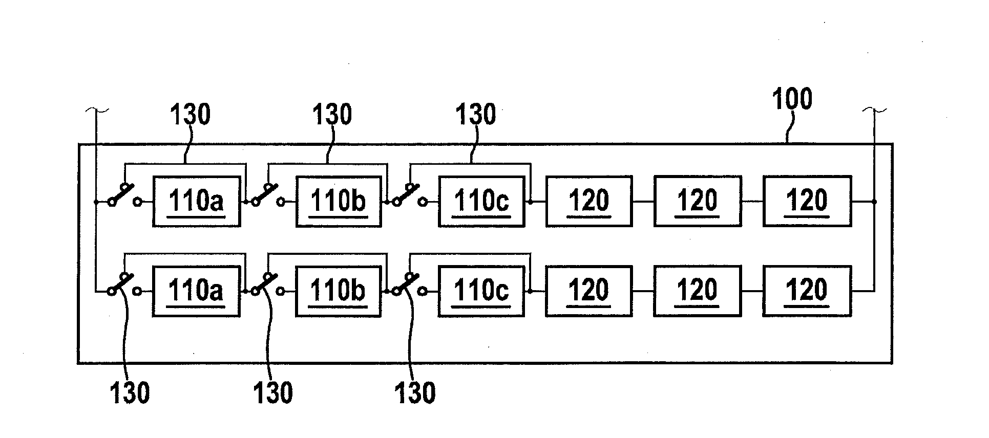 Method for connecting battery cells in a battery, battery, and monitoring device