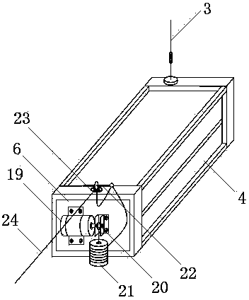 Overhead cable laying tractor and dedicated lifting tool thereof