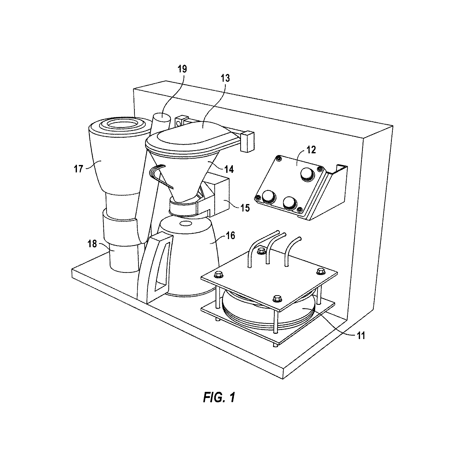 Device for metering coffee brewing