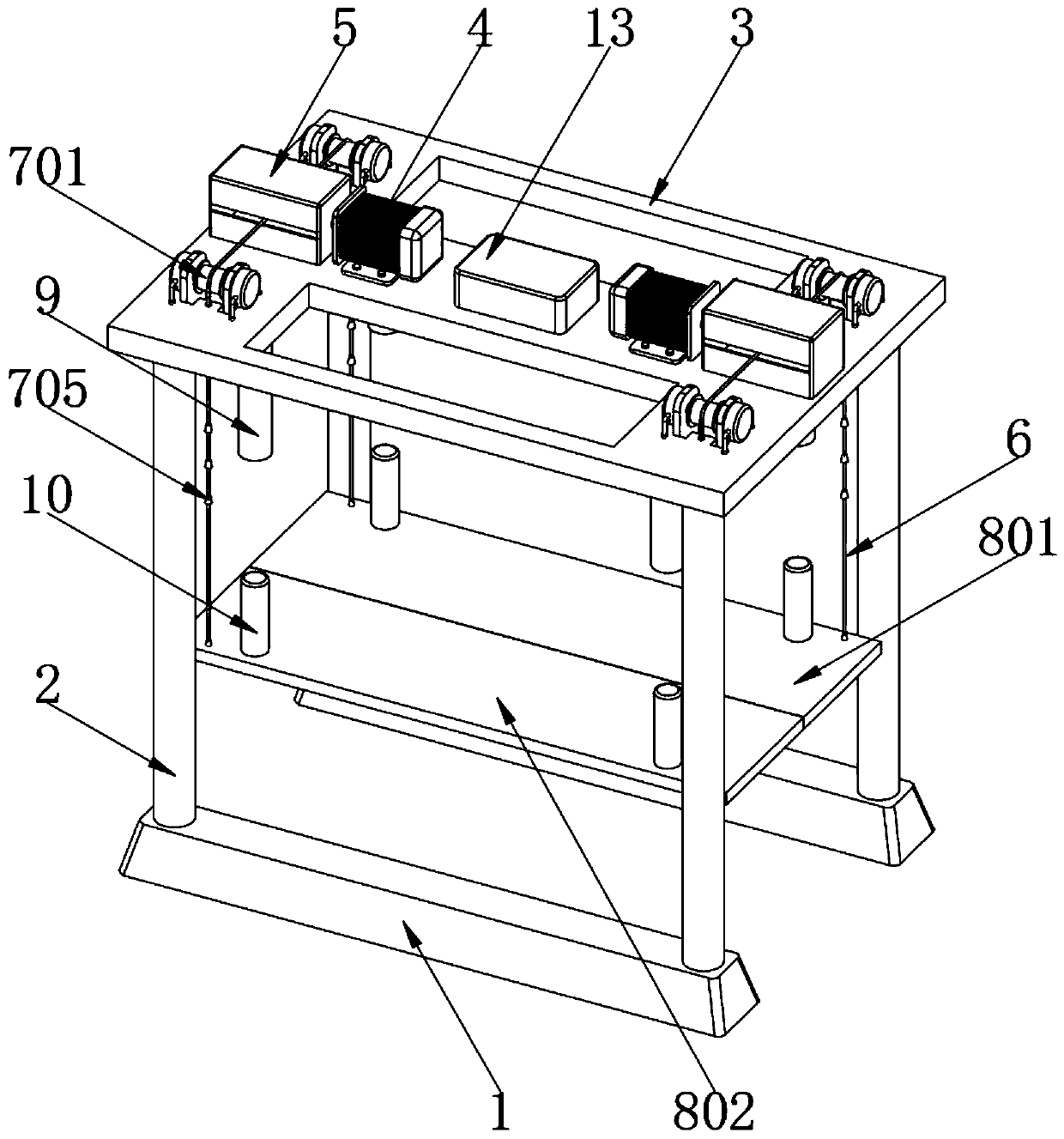 Medical hoisting and transferring device for high-position paralyzed patient