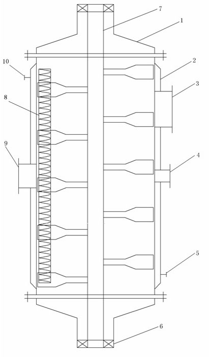 Internal spiral evaporator